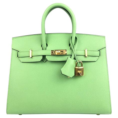 hermes birkin 25 vert criquet|Hermès Birkin 25 Epsom Vert Criquet .